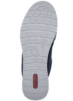 Rieker Slipper aus weichem Nubuk- und Textilmaterial DUNKELBLAU