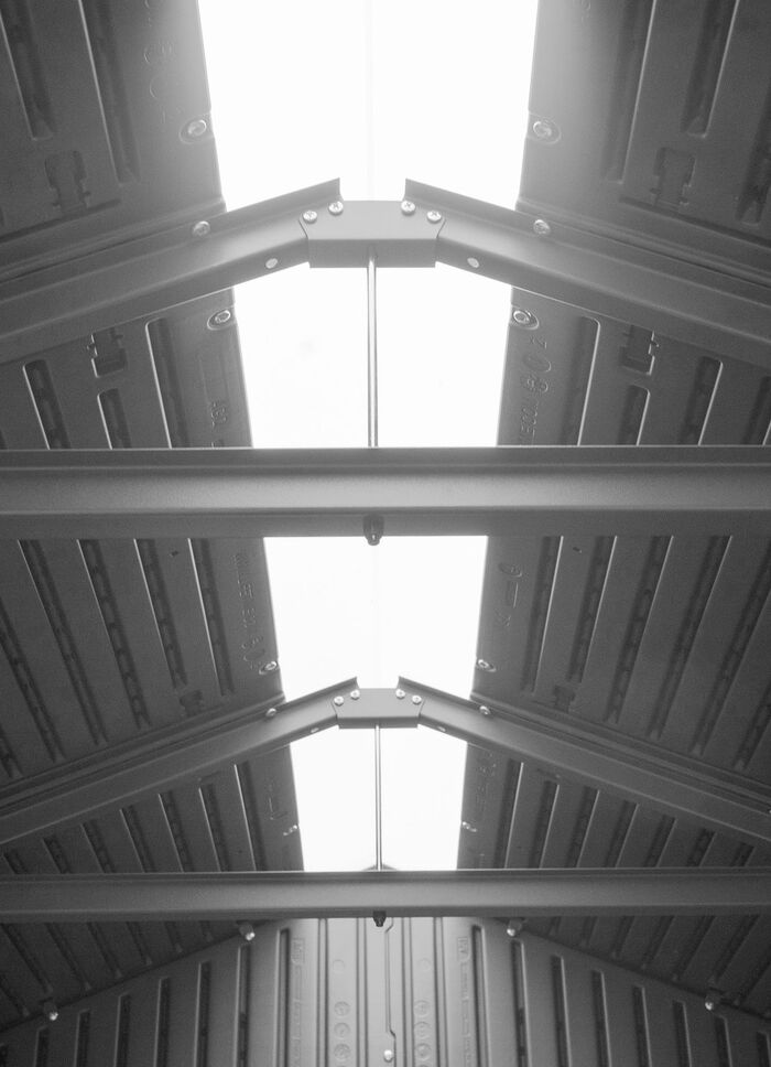 Stabiles Gerätehaus GRAU