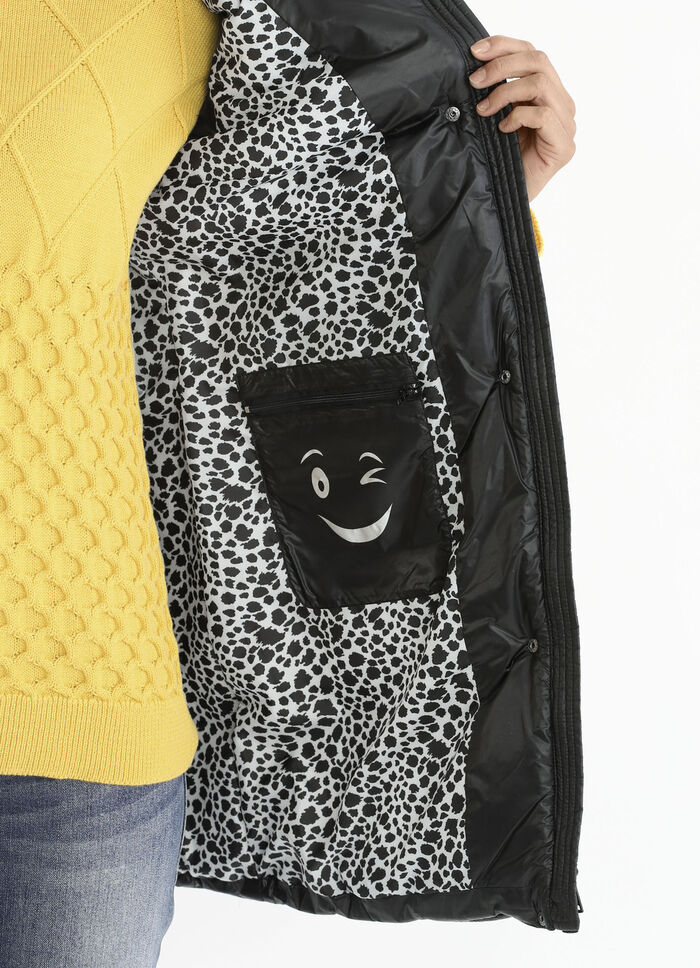 Funktions-Longgilet mit 2-Wege-Reissverschluss 