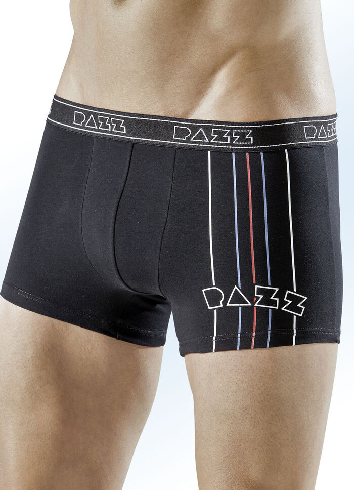 Viererpack Pants, uni mit Druckmotiv 