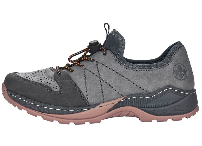 Rieker Sneaker mit herausnehmbarer MemoSoft-Textileinlage GRAU