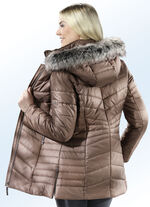 Jacke mit abnehmbarem Kunstpelz-Besatz