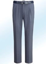 Melierte Hose in 4 Farben mit Bundfalten 