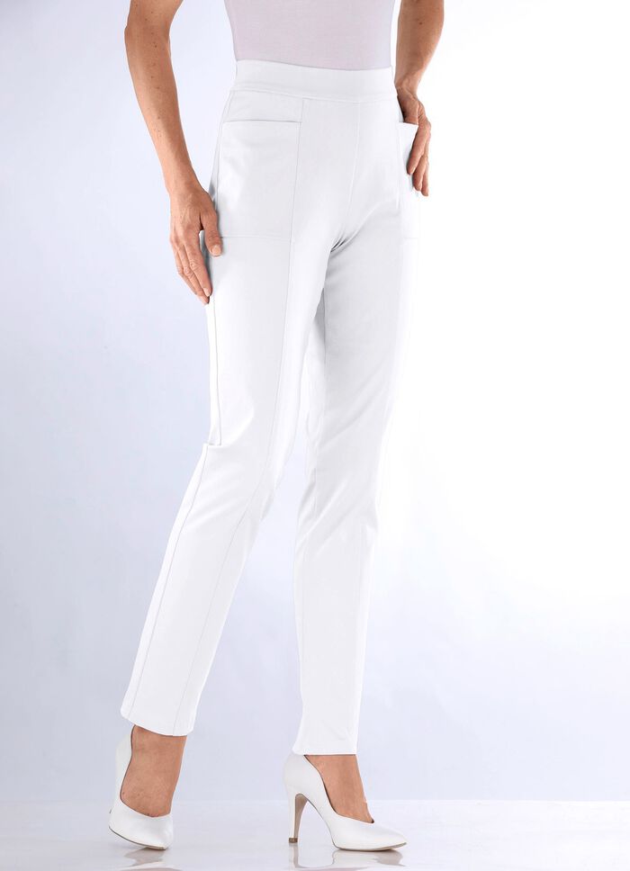 Hose mit abgesteppten Teilungsn&auml;hten 