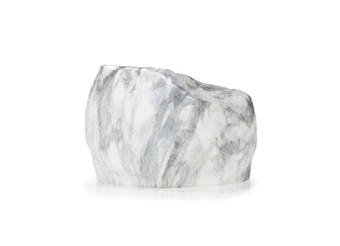 Pflanzenübertopf von Botanyia in edler Naturstein-Optik MARMORGRAU