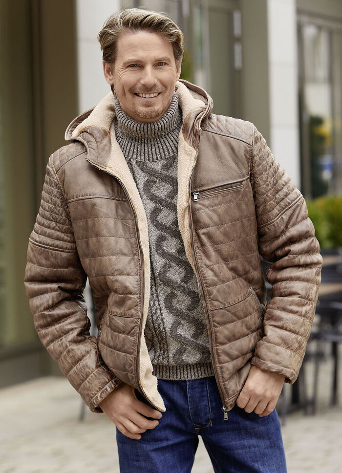 Lederkurzjacke von «Cabrini» 