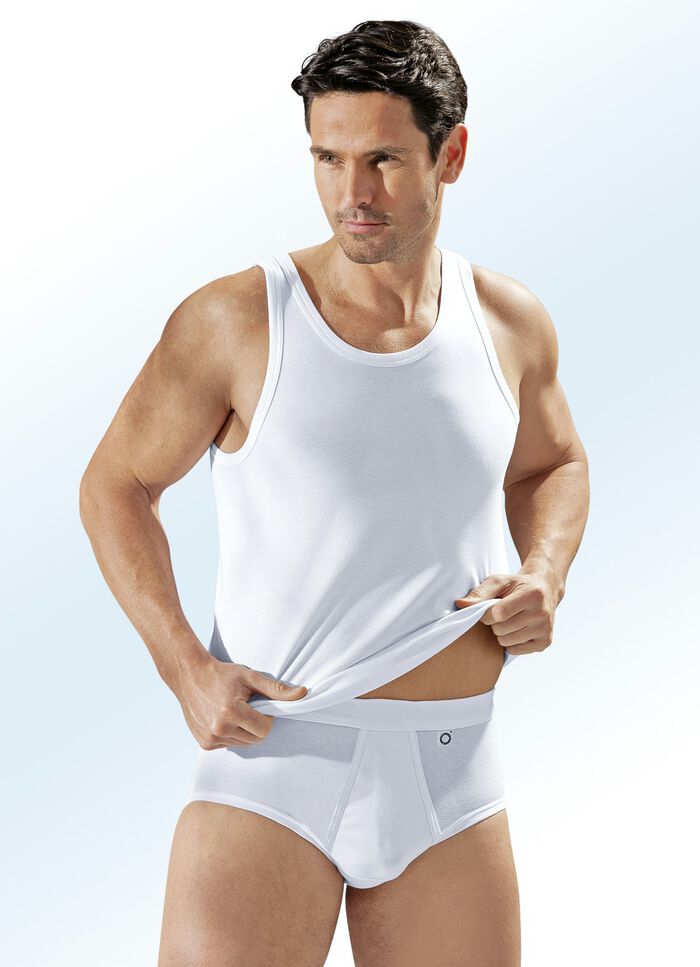 Pfeilring Viererpack Slips aus Feinjersey, weiß 