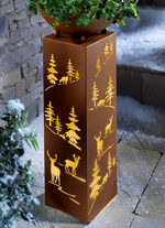 «EASYmaxx» Dekosäule mit Pflanzschale Weihnachten 