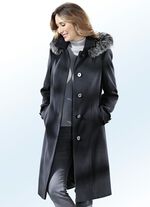 Mantel mit verdecktem Gehschlitz 