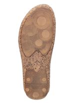 ELENA EDEN, sommerliche Damen-Pantoletten, aus Leder ALTGOLD