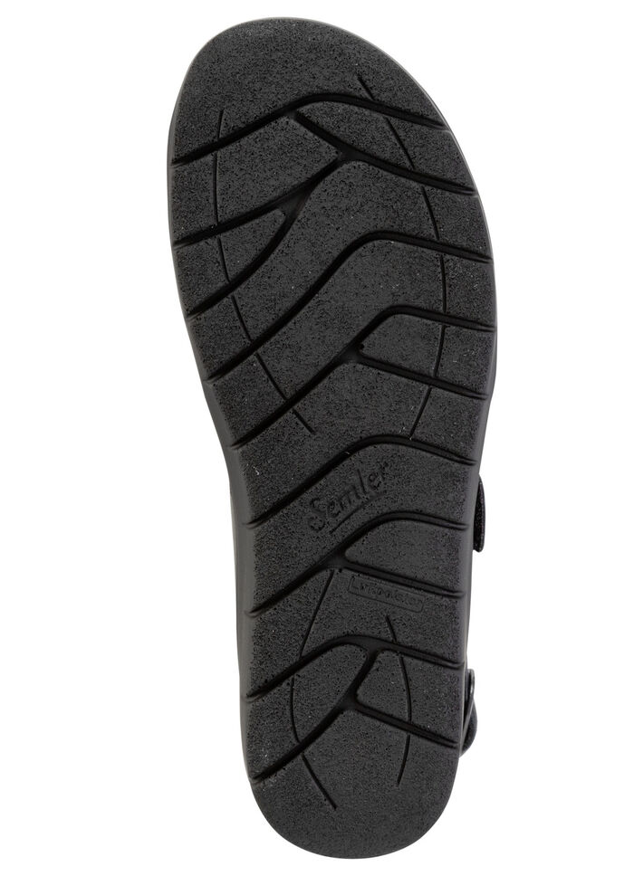 ELENA EDEN Sandale mit verstellbarem Fersenriemchen SCHWARZ