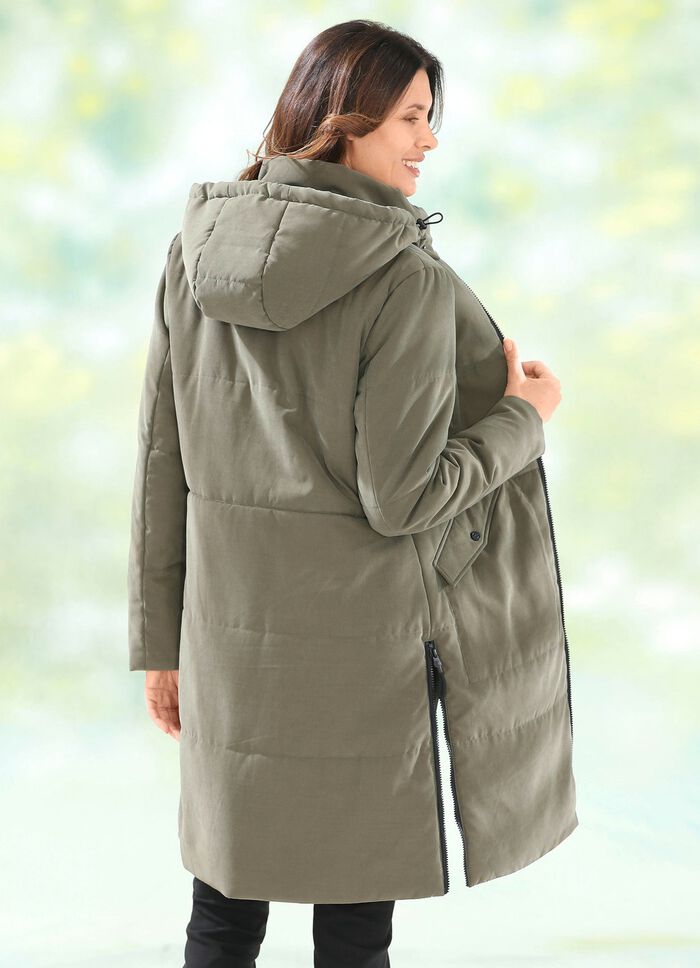 Kurzmantel mit Peach-Touch-Effekt 