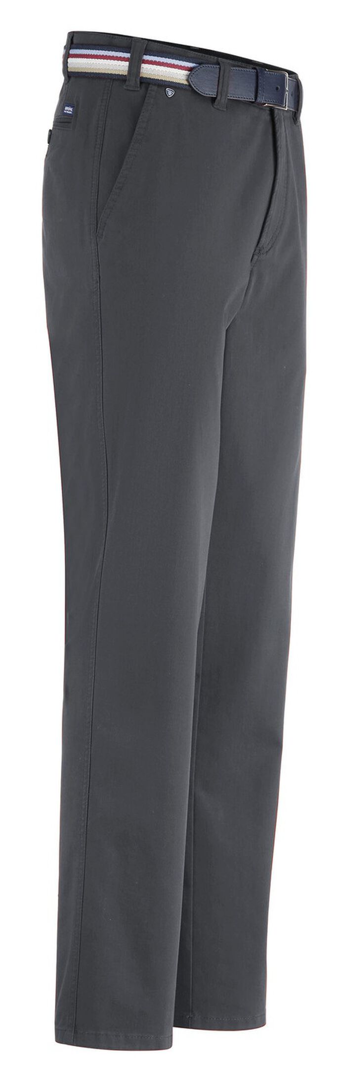 &laquo;Br&uuml;hl&raquo;-Hose mit G&uuml;rtel in 3 Farben DUNKELGRAU