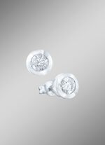 Solitaire-Ohrstecker aus Weissgold 