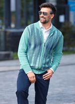 Gemusterte Jacke in 2 Farben MINT