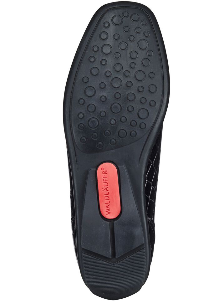 Waldl&auml;ufer, stilvolle Damen-Slipper, Weite H, mit herausnehmbarem Fussbett 