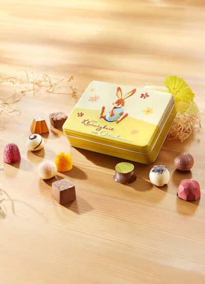 Pr&auml;sentdose &laquo;Eine Kleinigkeit vom Osterhasen&raquo; 