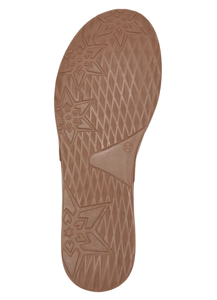 ELENA EDEN Slipper aus Rind-Nappaleder COGNAC