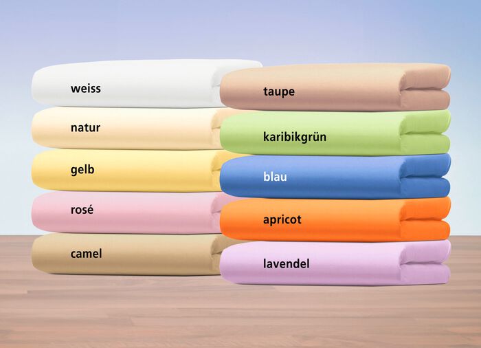 &laquo;Bellana&raquo; Vital-Jersey-Spannbetttuch mit Lyocell (TENCEL&trade;) BLAU