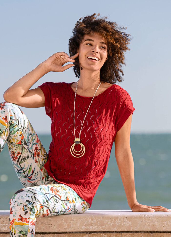 Pullover in Mustermix 