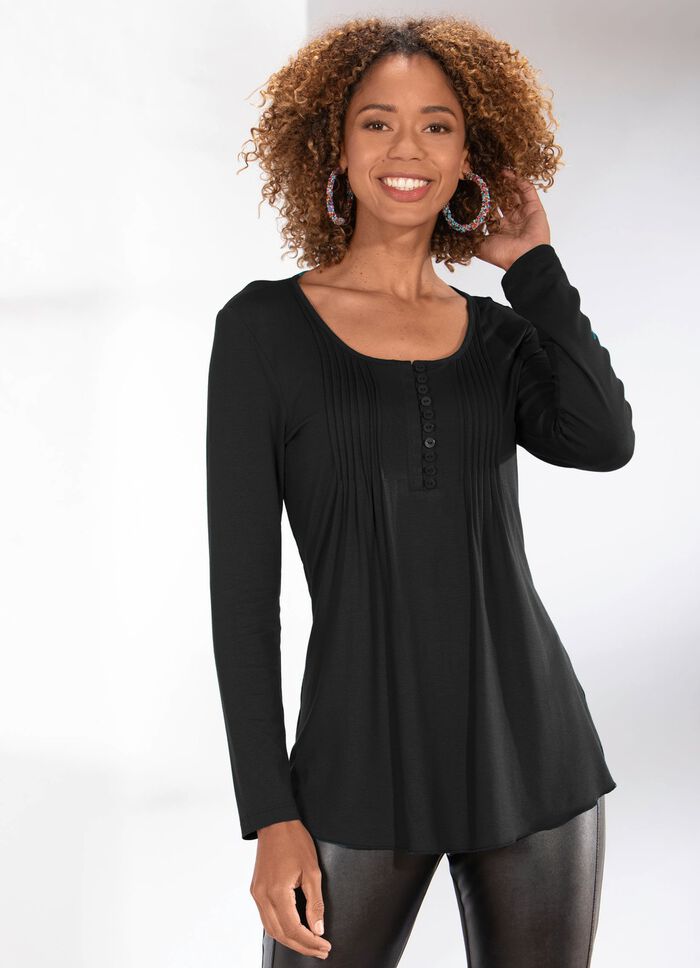 H&uuml;bsche Shirt-Tunika SCHWARZ