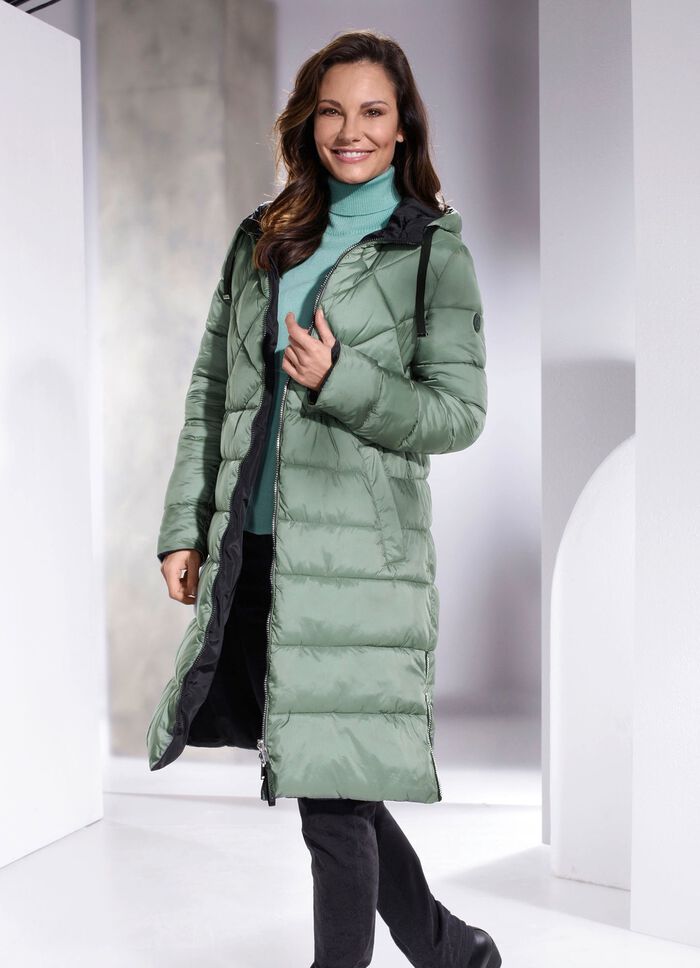 Funktions-Wendemantel mit fester Kapuze 