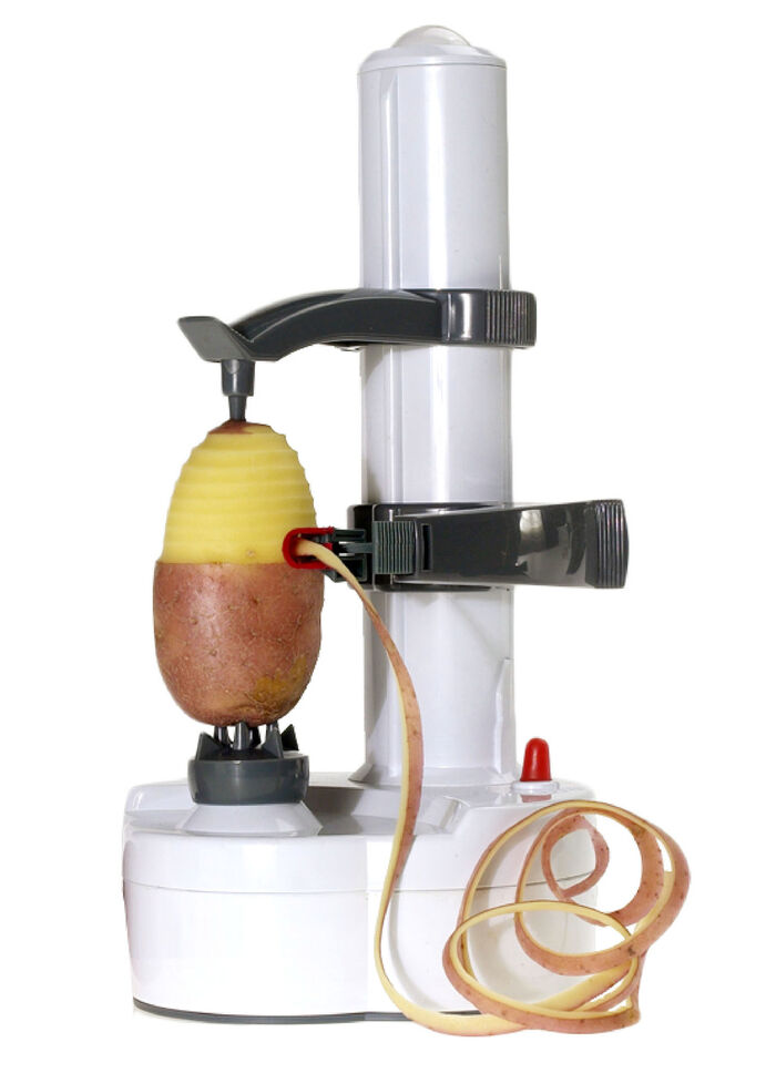 Elektrischer Obst- und Gemüseschäler mit Edelstahl-Klingeneinsätzen