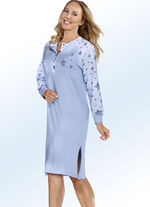 Zweierpack Nachthemden mit Raglan&auml;rmeln und Knopfleiste 