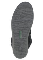 Waldl&auml;ufer, gef&uuml;tterte Damen-Stiefel, Winterschuhe, Weite H, mit Lammfell SCHWARZ