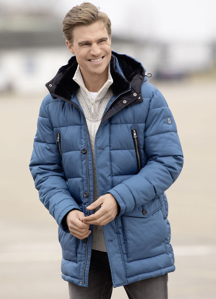 Steppjacke mit abtrennbarer Kapuze 