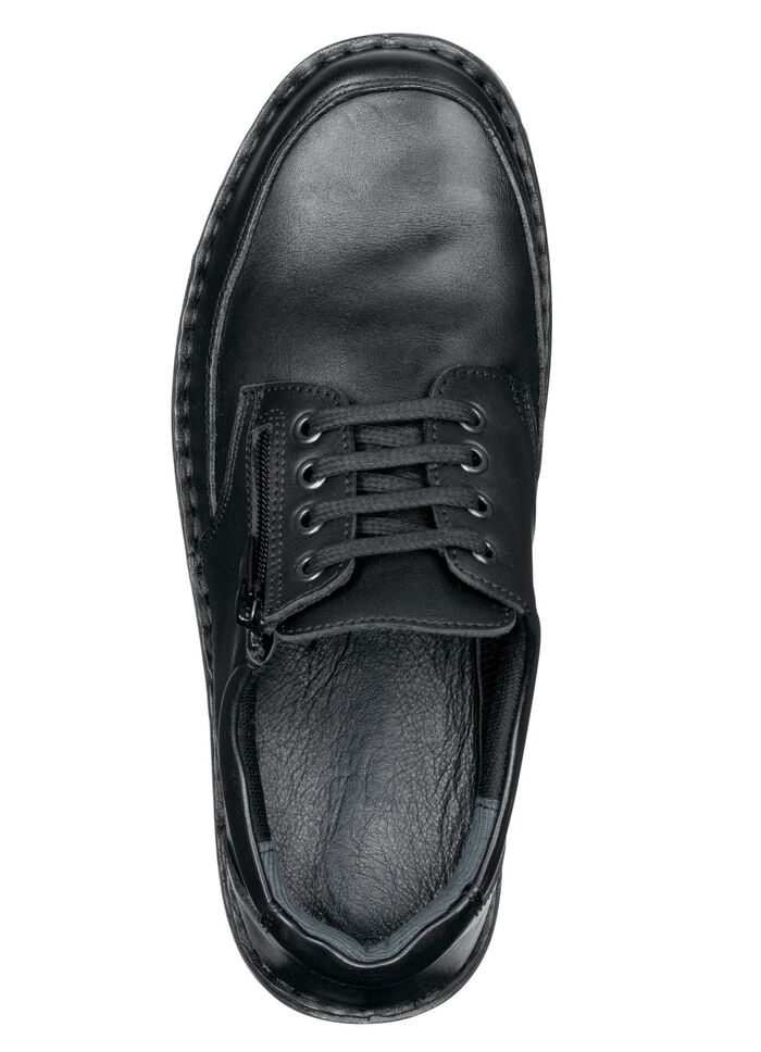 GINO GALANTE, klassische Herren-Schn&uuml;rschuhe, mit herausnehmbarem Fussbett SCHWARZ