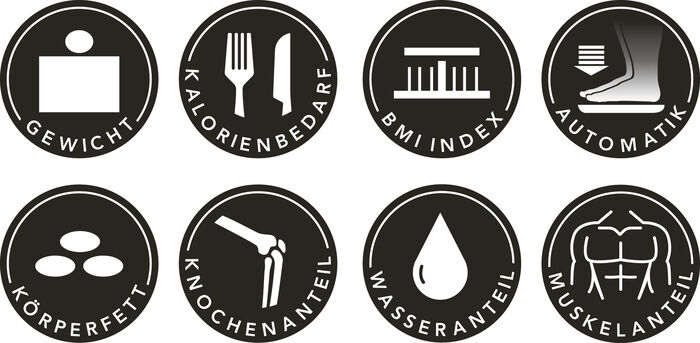 MAXXMEE Körperanalyse-Waage mit LCD-Display 