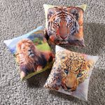 Kissenbez&uuml;ge mit Raubtiermotiv 