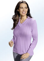 Pullover in Mustermix FLIEDER