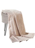 Edel gl&auml;nzender &Uuml;bervorhang mit Universalschienenband BEIGE