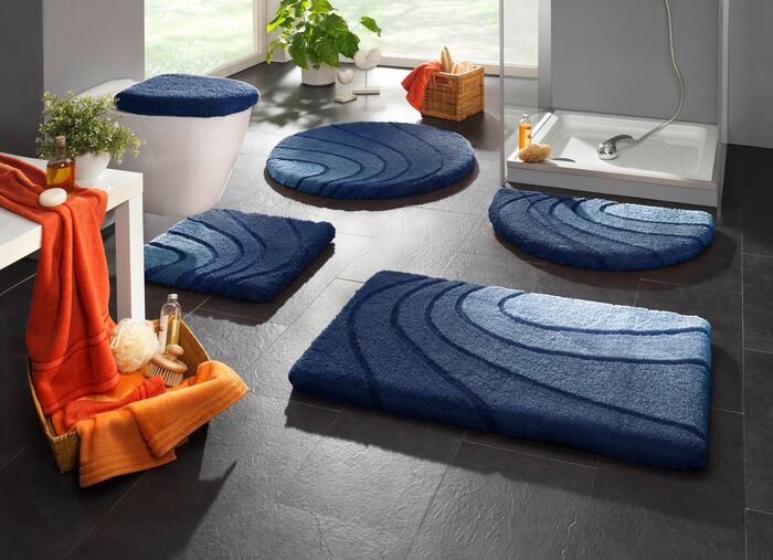 Badgarnitur von Kleine Wolke mit rutschhemmender Rückseite BLAU