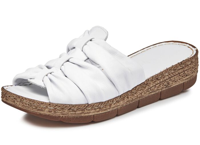 Andrea Conti Schlauchriemchen-Pantolette aus Nappaleder 