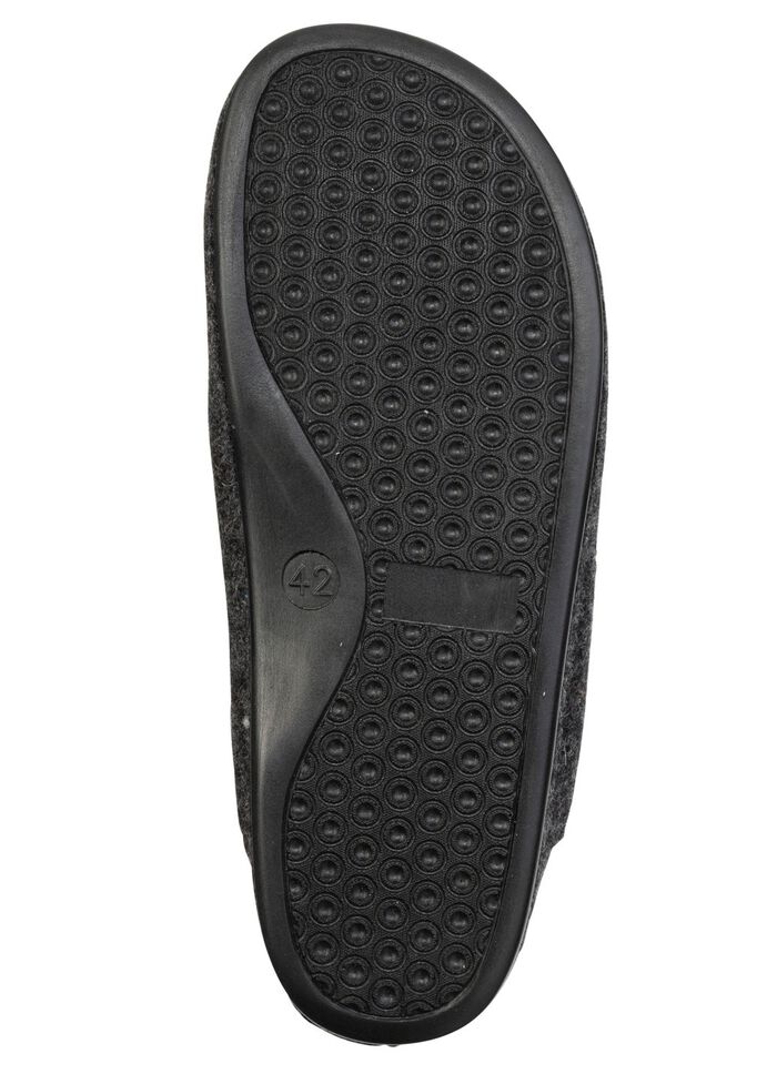 Komfortable, Herren-Hausschuhe, aus Wollfilz ANTHRAZIT