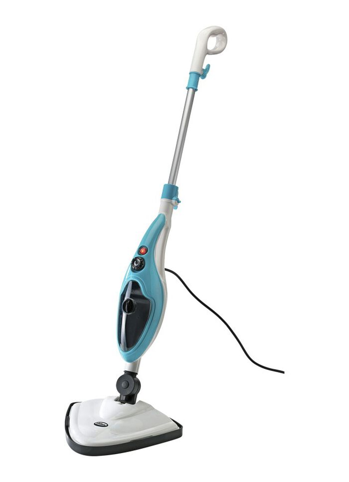 &laquo;Aqua Laser&raquo; Dampfreiniger in verschiedenen Farben WEISS-BLAU