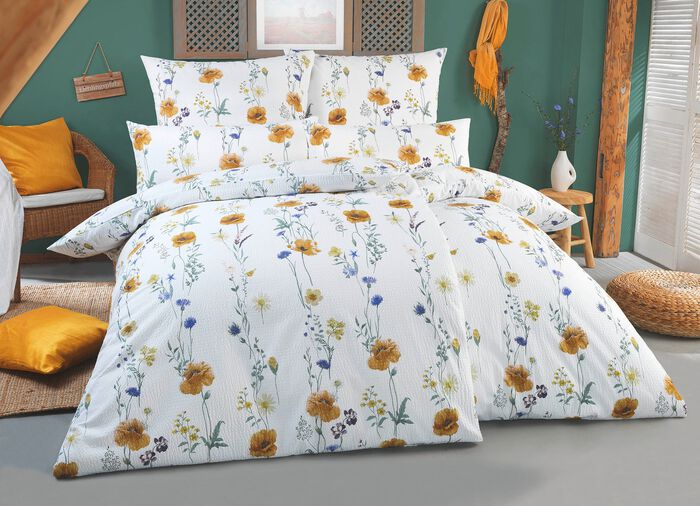 Beidseitig bedruckte Bettw&auml;sche-Garnitur 