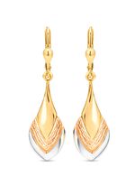 Bezaubernde Ohrringe in Tricolor 