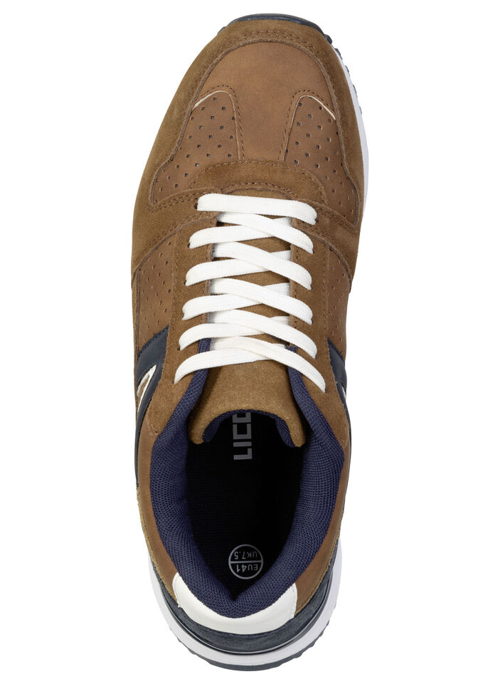 Sportliche Herren-Sneaker, mit herausnehmbarem Fussbett COGNAC-MARINE