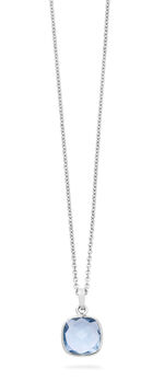 Sch&ouml;ner Anh&auml;nger mit beh. Blautopas und Ankerkette 