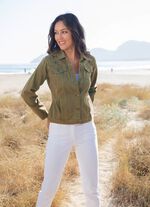 Bestickte Jeansjacke 