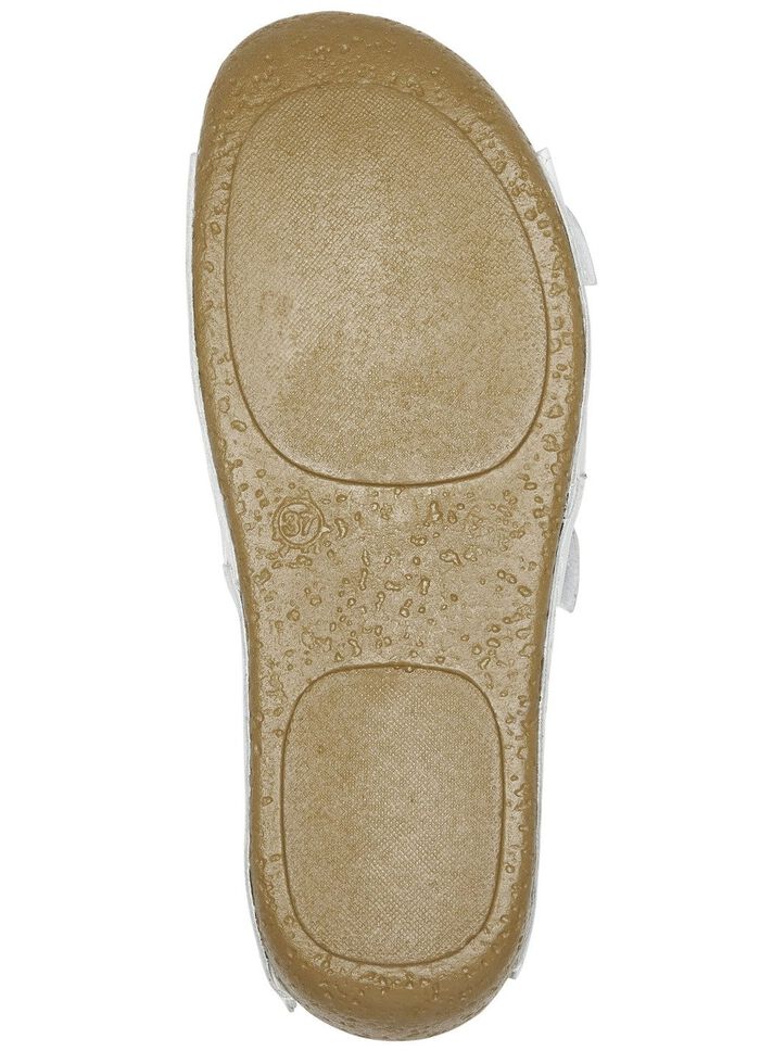 Andrea Conti Pantolette mit zwei verstellbaren Klettspangen WEISS