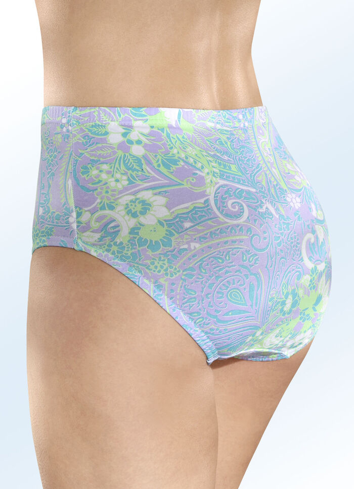 Fünferpack Slips mit Gummizug im Bund 