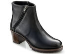 Toosoft Stiefelette aus teilweise schattiertem Rind-Nappaleder SCHWARZ