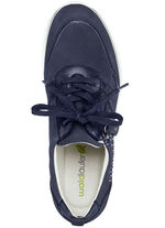 Waldl&auml;ufer, bequeme Damen-Schn&uuml;rschuhe, Weite H, mit herausnehmbarem Fussbett MARINE