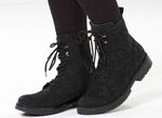 Waldl&auml;ufer, bequeme Damen-Stiefeletten, Weite G, mit herausnehmbarem Fussbett SCHWARZ