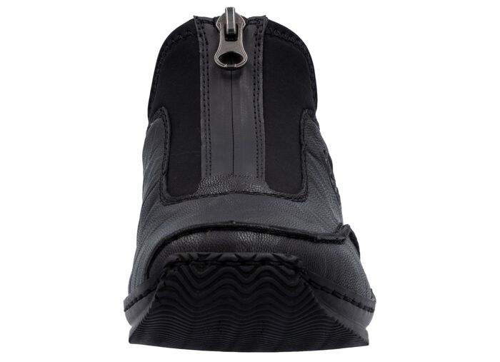 Rieker, klassische Damen-Slipper, mit Reissverschluss SCHWARZ